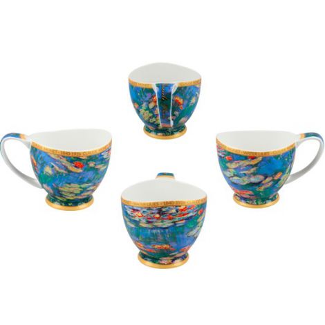 Filiżanka Carmani Vanessa 100ml espresso ze spodkiem - C. Monet, Lilie wodne - 2